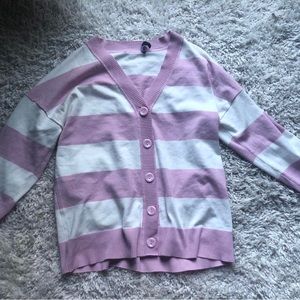 Kawaii cute Pink Stripped cardigan